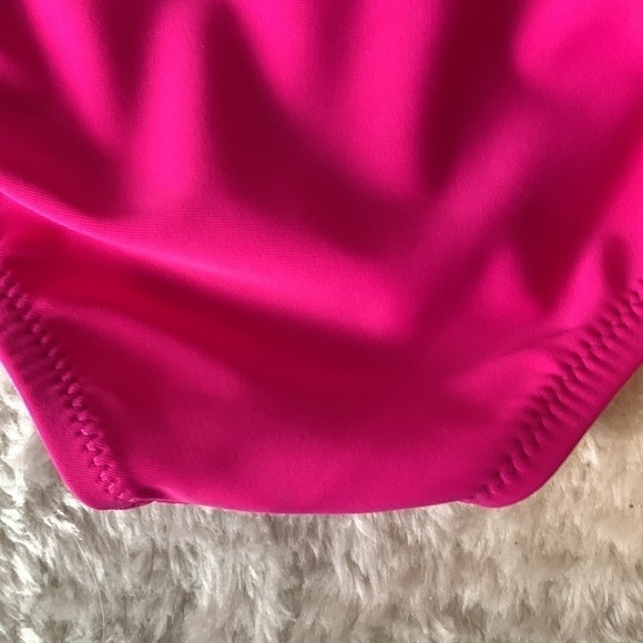 Jessica Simpson Pink Bathing Suit Bottoms with Gold Rings Size Small NWT - Picture 9 of 10